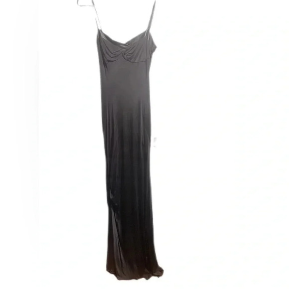 Rock & republic blck chain detail low back spaghetti strap evening party dress 8 - Picture 1 of 7